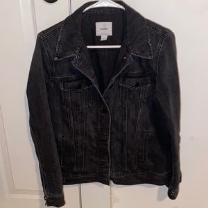 Womens black jean jacket